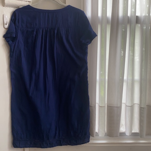 Lucky Brand Embroidered Short Sleeve Shirt Dress - Picture 10 of 12